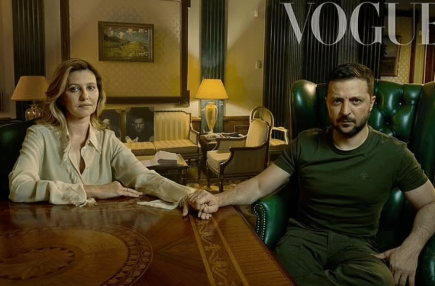  Au milieu de la guerre, le président ukrainien Zelensky et sa femme posent pour US Vogue Cover ont divisé Internet