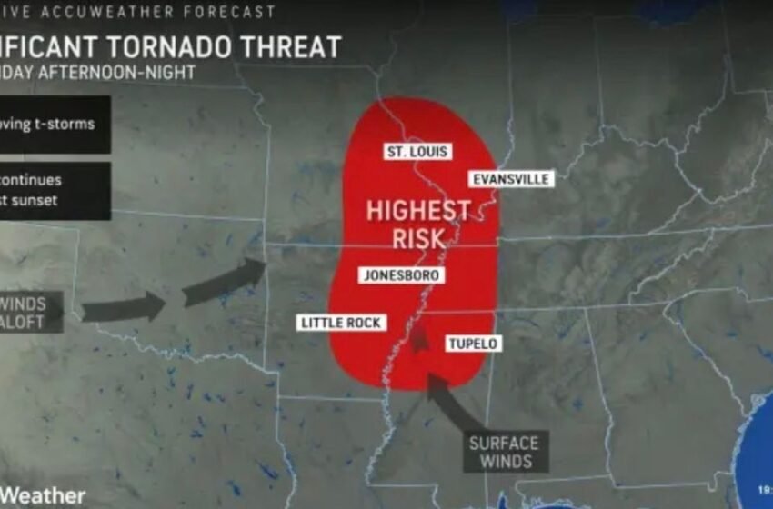  Bonne chance 100 millions d’Américains, nous comptons tous sur vous pour esquiver le plus grand événement de tornade de l’année jusqu’à présent (effrayant)