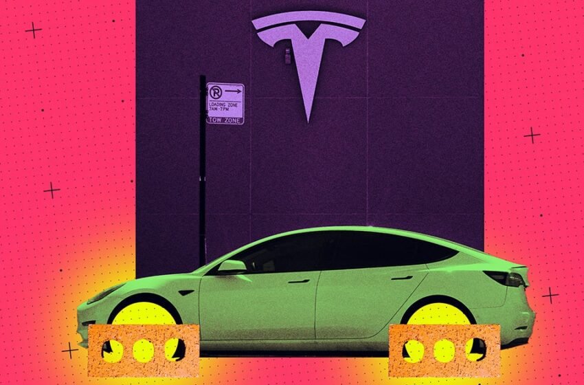  Quelqu’un a volé les roues de tous les Teslas dans ce parking