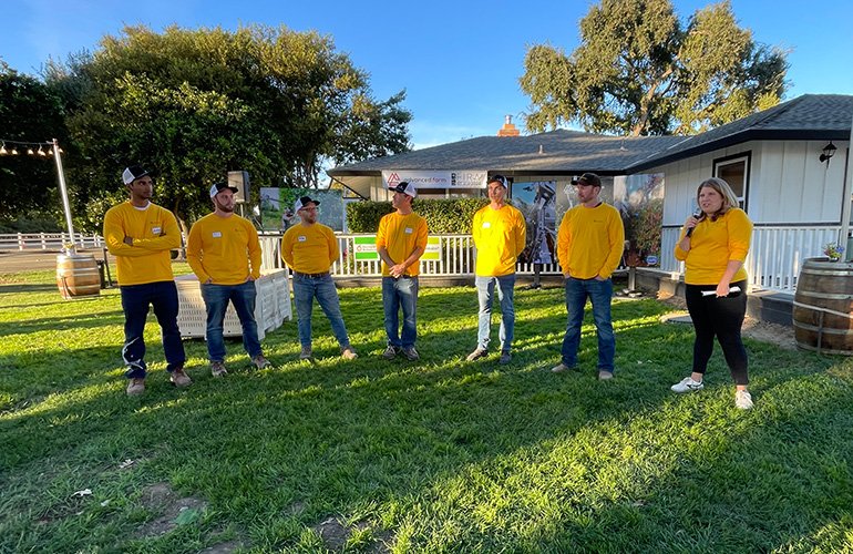 Équipe de direction agricole avancée.