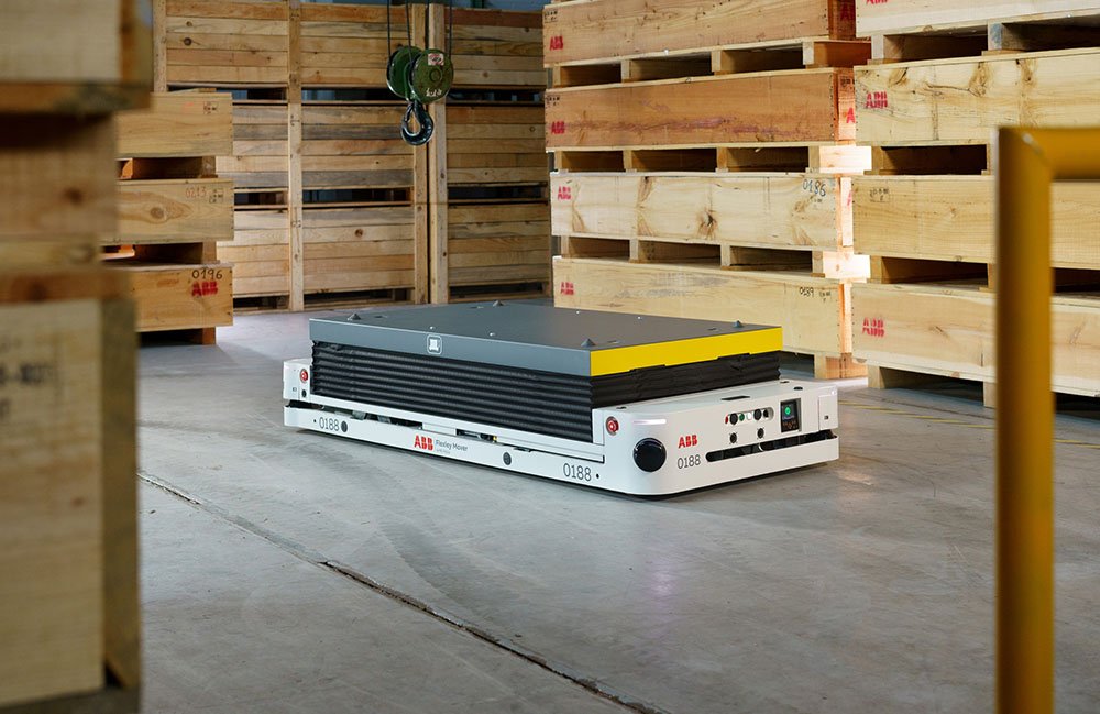 Une image du robot mobile Flexly P604 d'ABB à l'aide de VSLAM.