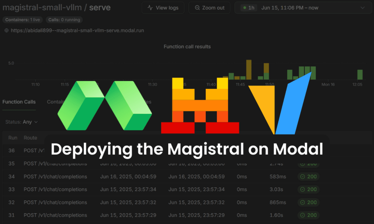 Déploiement du serveur VLLM magistral sur Modal