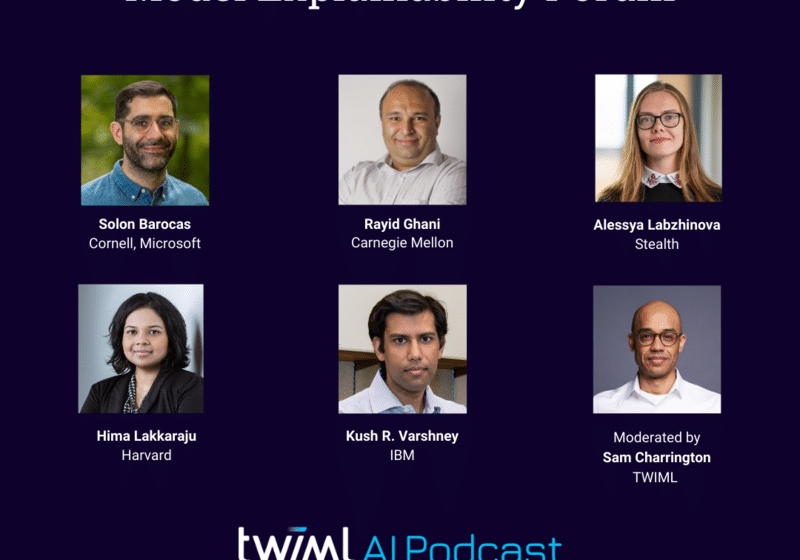 Twiml Model Explicabilité Forum avec Kush R. Varshney, Alessya Labzhinova, Hima Lakkaraju, Rayid Ghani, Solon Barocas