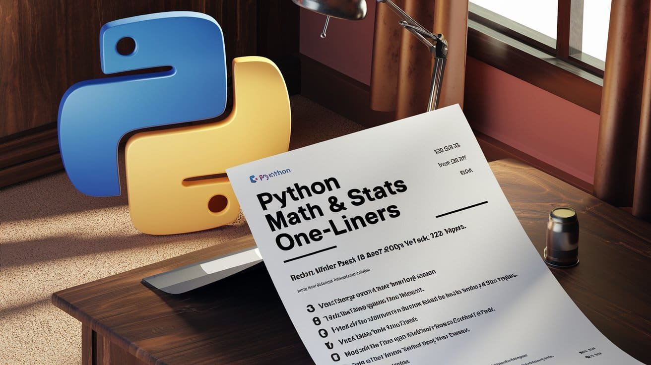 Python Math & Statistical Analysis One-Liners
