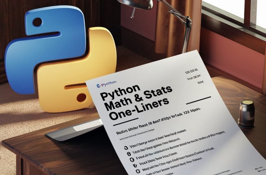  10 Python Mathons & Statistical Analysis One-Liners